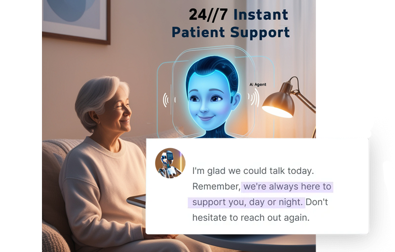 Instant Patient Support 24/7 with AI
